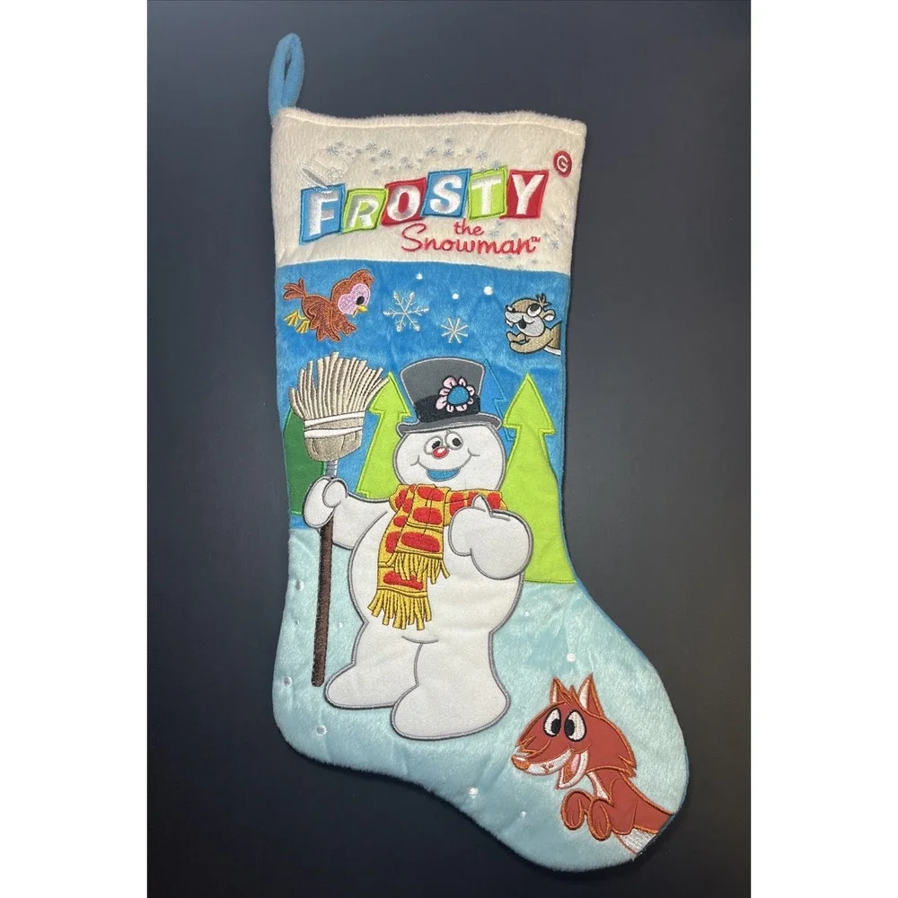Frosty The Snowman Stocking Gemmy Christmas Plush 3D 19